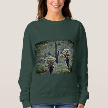 Camisa de suor das mulheres do Saguaro & do cacto