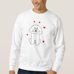 Camisa de suor de Bichon Frise das orelhas dos