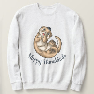 Camisa De Suor De Camisa Otter Hanukkah