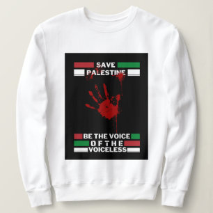 Camisa de suor feminino da Palestina Livre   Salva
