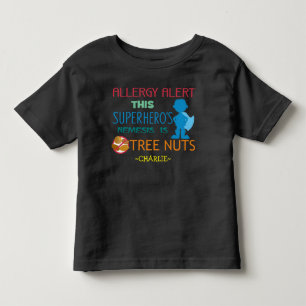 Camisa de Super-Heróis Alerta de Alergia de Árvore