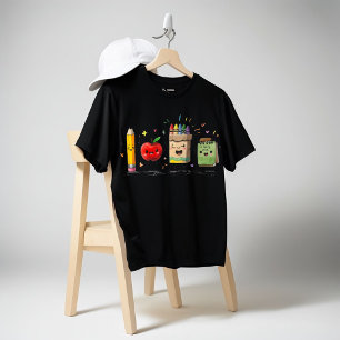 Camisa de suprimentos escolares fofos Lápis Maçã G