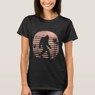 Camisa de Surf Bigfoot Camiseta Divertida de Verão
