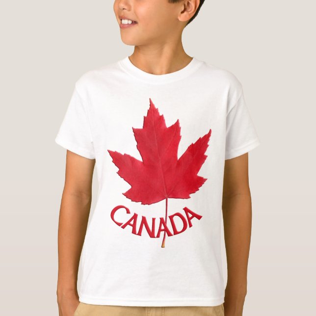 Camisa de suvenir de crianças do Canadá personaliz (Frente)