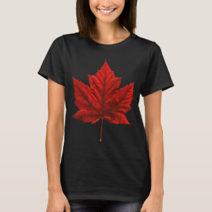 Camisa de suvenir de tamanho feminino do Canadá