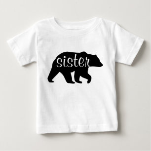 Camisa De T-Alavanca De Urso Irmã Longa