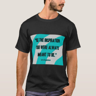 Camisa de T Básica Preta dos Homens de Inspiração