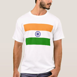 Camisa de T com a bandeira de India