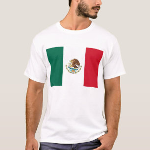 Camisa de T com a bandeira de México
