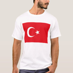 Camisa de T com a bandeira de Turquia