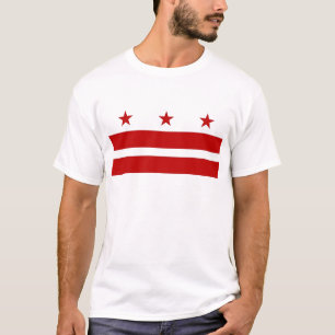Camisa de T com a bandeira do Washington DC - EUA