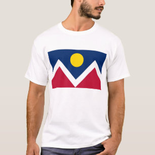 Camisa de T com a bandeira estado de Denver,