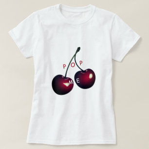 Camisa de T com Cereja - Pop - Engraçado