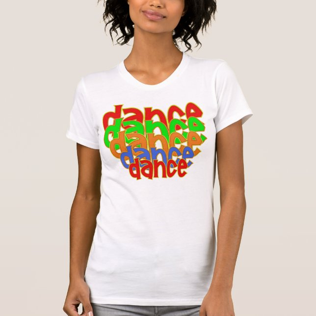 Camisa de T da "dança" - personalizada (Frente)