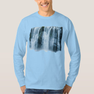 Camisa de T de capa longa básica de gráficos em ca