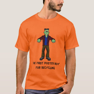 Camisa de T-Halloween do Reciclagem Frankenstein