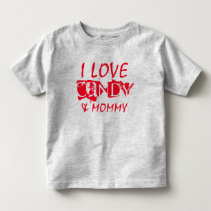 Camisa de T-shirt Candy & Mamãe Toddler Fine Jers