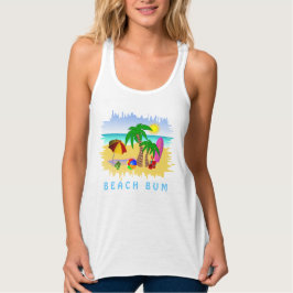 Camisa de T-Shirt Colorida Gentil Beach Bum