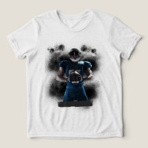 Camisa de T-shirt com Desenho de Jogador de Futebo