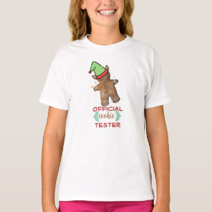 Camisa de T-shirt da garota "Oficial Cookie Tester