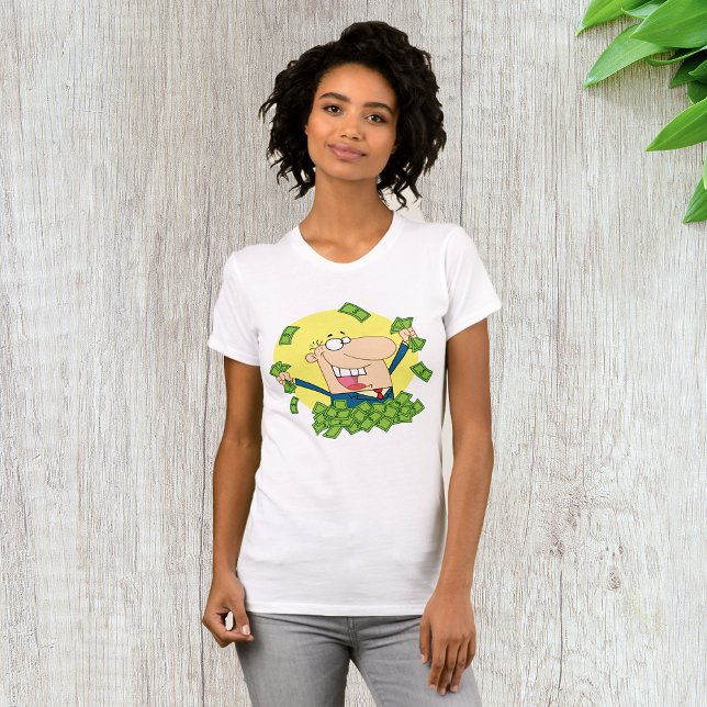 Camisa de T-Shirt das Mulheres de Dinheiro (Criador carregado)