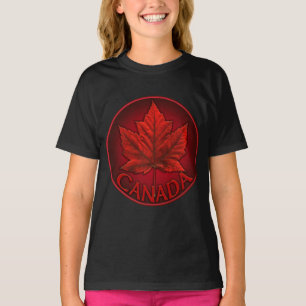 Camisa de T-shirt de moça canadiana