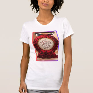 Camisa de T-Shirt de Rosas e Fé