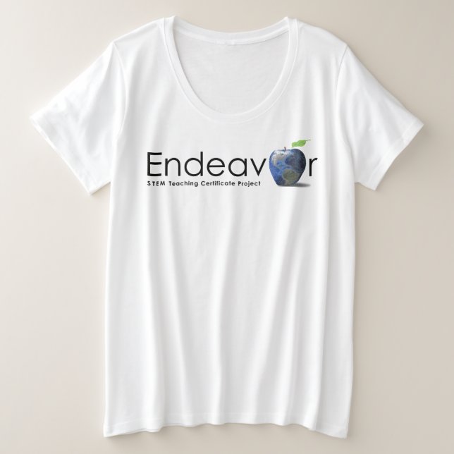 Camisa de T-Shirt Endeavor Plus Tamanho (Frente do Design)
