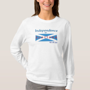 Camisa de T sim nós podemos independência para