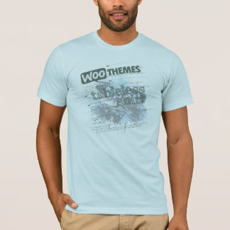 Camisa de Tableless (homens) - luz - azul