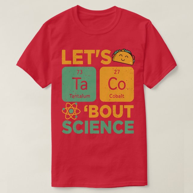 Camisa De Taco Das Mulheres Deixa O Taco Engraçado (Frente do Design)