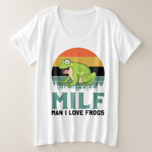 Camisa De Tamanho Mais Sapos De Amor