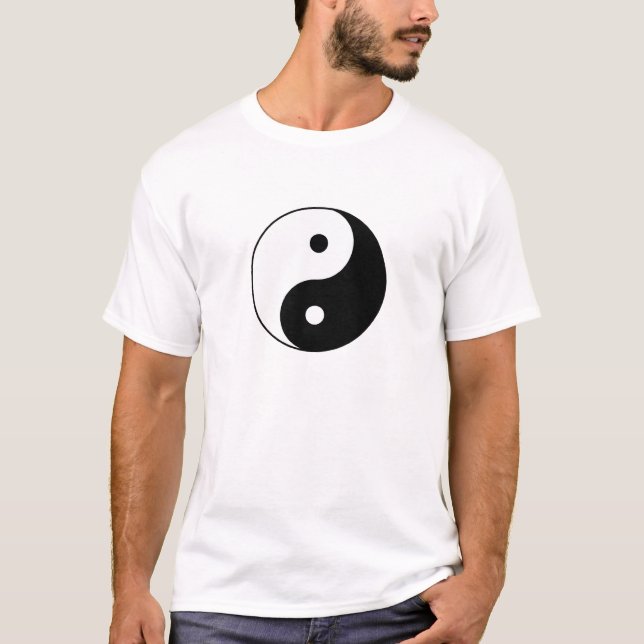 Camisa de Tao Yin Yang - luz (Frente)