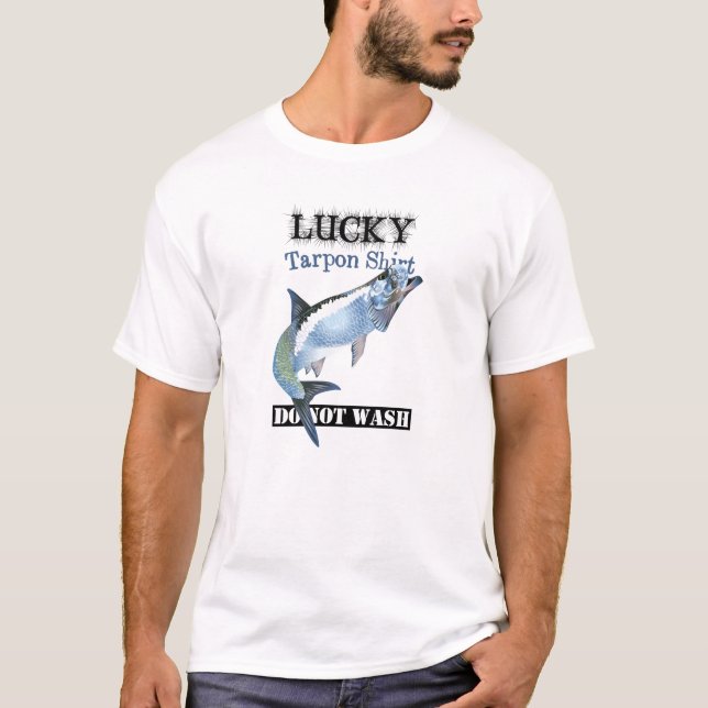 Camisa De Tarpon Sortuda Não Lave (Frente)