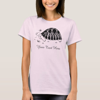 Camisa de tartaruga radiada personalizável