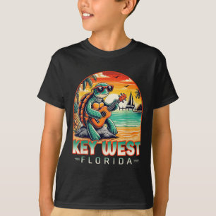 Camisa de Tartaruga Tropical da Praia de Key West