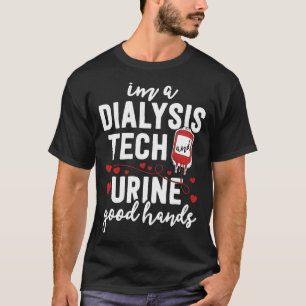 Camisa de Técnico de Diálise Urina em Mãos Engraça