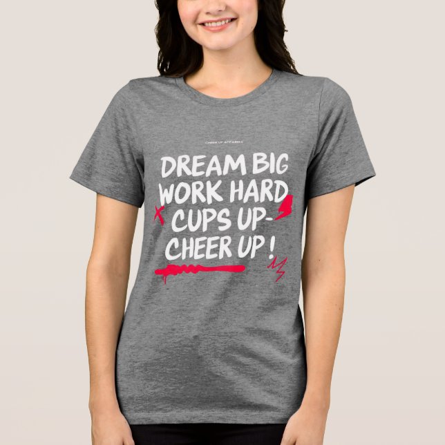 CAMISA DE TELA MULHERES SONHAM GRANDE ANIMEM-SE  (Frente)