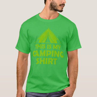 Camisa de tenda de camping selvagem vintage