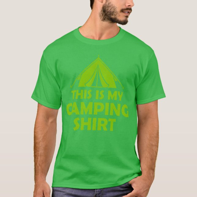 Camisa de tenda de camping selvagem vintage (Frente)