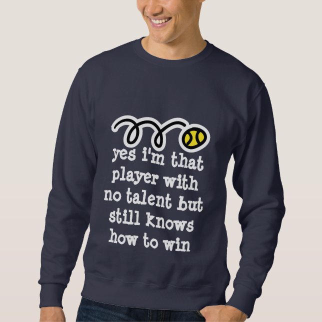 Camisa de tênis motivadora com citação engraçada (Frente)