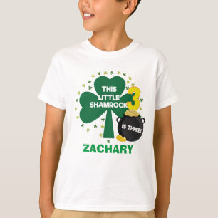 Camisa de terceiro aniversário do shamrock irland