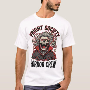 Camisa de Terror Vintage Fright Society Crânio Des