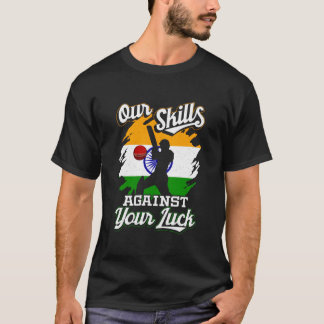 Camisa de Teste da Equipe de Críquete da Índia do