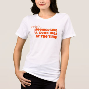 Camisa de Texto Oops - Teto Memória Engraçado para