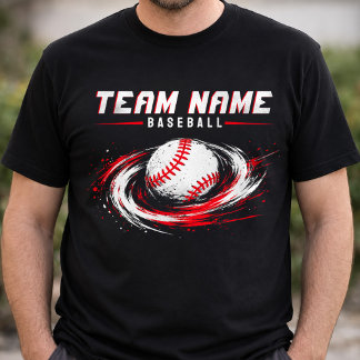 Camisa de time de beisebol personalizada com o nom