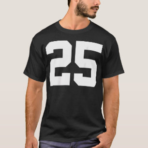 Camisa de Time Esportivo Número 25 (Verso)