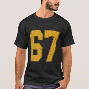 Camisa de time esportivo uniforme numerado 67 núme