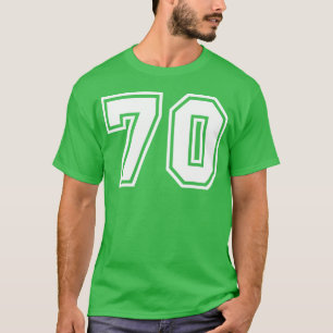 Camisa de Time Número 70 Esportes retrô