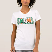 Camisa De Tipografia Floral Irlandesa Mãe
